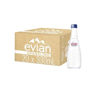 Evian Sparkling Water, 330ml x 20Pcs